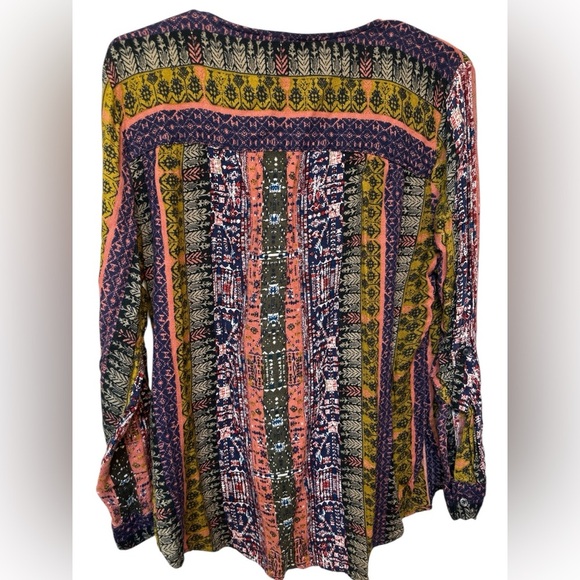 Nine West Colorful Patterned Boho Top - Picture 2 of 5